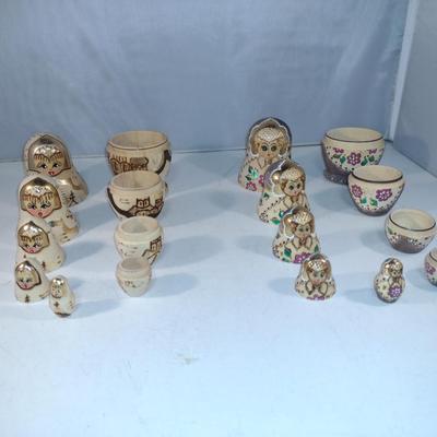 Russian Nesting Dolls- Two Sets (#18)
