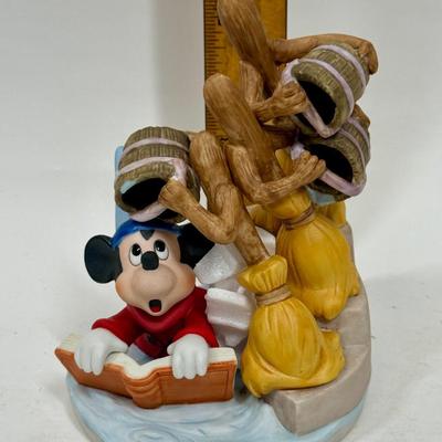 Vintage Disney Mickey with brooms Fantasia Heroes and Villains Ceramic Limited Edition