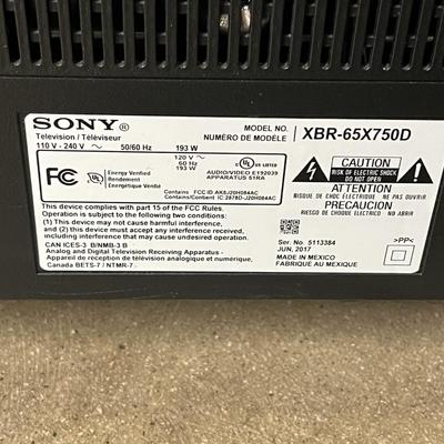 Sony LED Smart TV XBR-65X750D