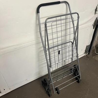 Basket and Collapsible Shelf, Silver