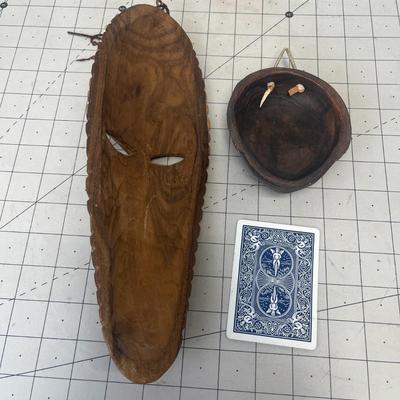 Vintage African Hand-carved Wooden Tribal Mask