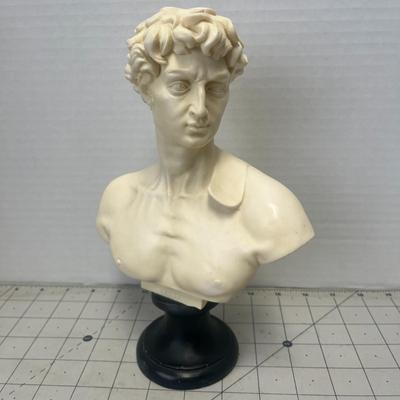 Vintage mid-century David bust sculpture