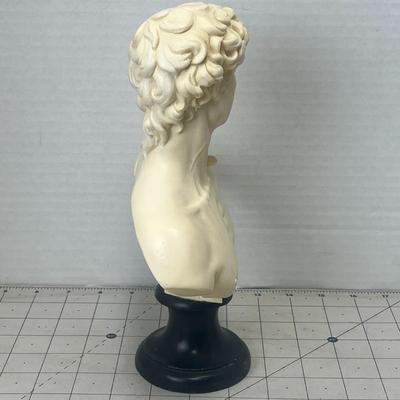 Vintage mid-century David bust sculpture