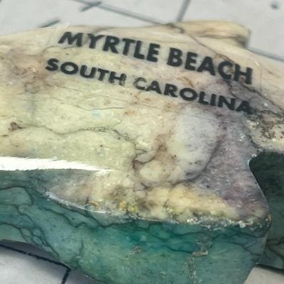 Green Marble Dolphin Figurine Polished Stone Carving