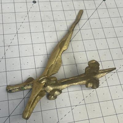 Vintage Crocodile Brass Nutcracker