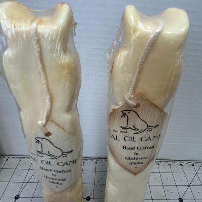 Seal Oil Candle Hand Crafted in Girdwood