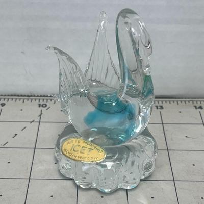 Murano-Style Glass Swan Figurine – ICET Venezuela