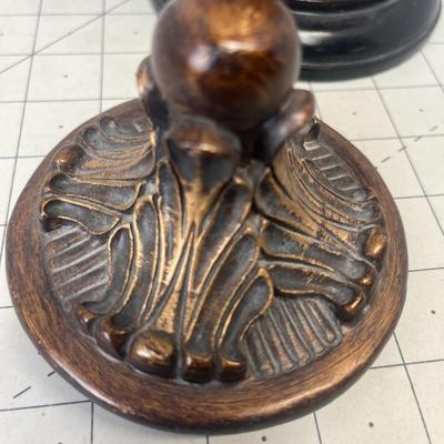 Ornate Red & Bronze Urn