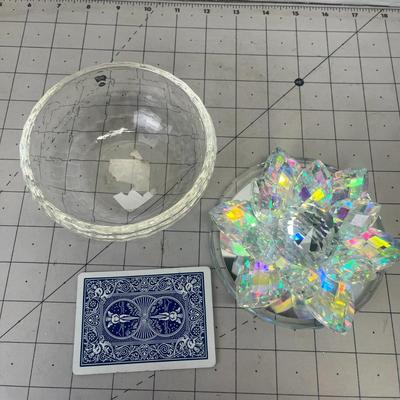 Rainbow Crystal Lotus Trinket Jar