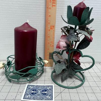 2 Different Type Candle With Stand