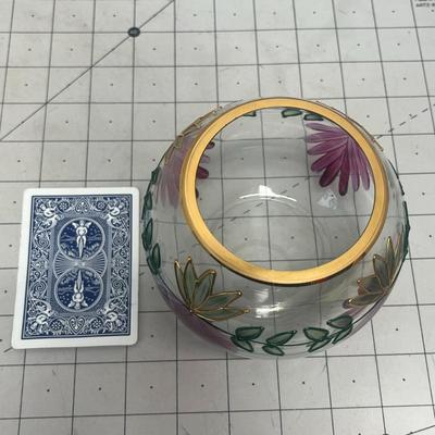 Vintage Romanian Crystal Bowl