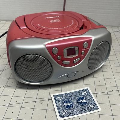 Sylvania SRCD243M Portable CD Boom Box with AM/FM Radio