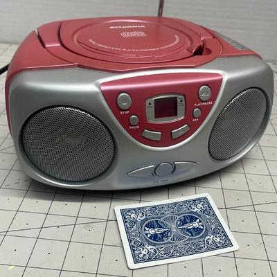 Sylvania SRCD243M Portable CD Boom Box with AM/FM Radio