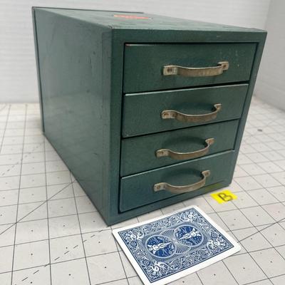 Vintage 4-Drawer WARDS MASTER QUALITY Metal Cabinet-B