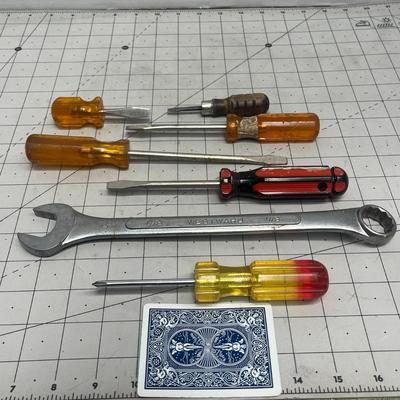 Set of Screwdriver & Combination Wrench