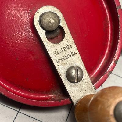 Sale Photo Thumbnail #595: This is a vintage primitive antique hand crank drill from the 1950’s. Made in the USA, possibly a Stanley product.