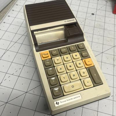 Sale Photo Thumbnail #643: TI-5050M Portable Electronic Printing Calculator With Memory