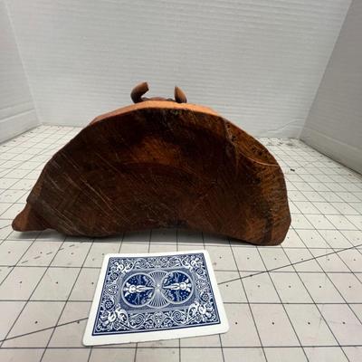 Wood Carved Elephant Showpiece