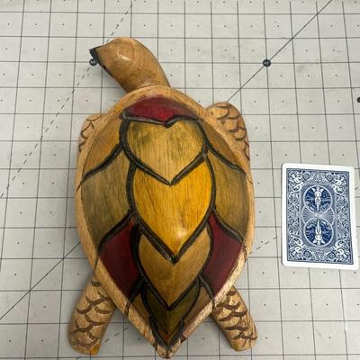 Wood Brown Tortoise Showpiece