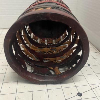 Hand Carved Ethnic Art Wooden Decorative Ornament