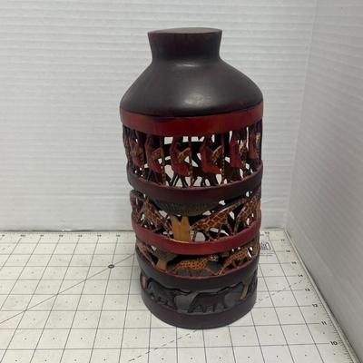 Hand Carved Ethnic Art Wooden Decorative Ornament
