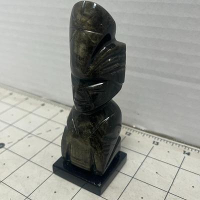 Aztec Obsidian Statue Black