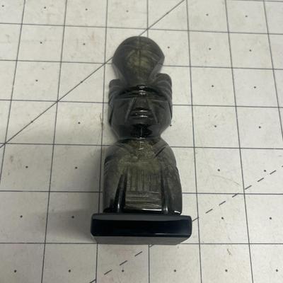Aztec Obsidian Statue Black