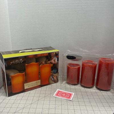 Apothecary 3 Piece LED Candle Set with Remote