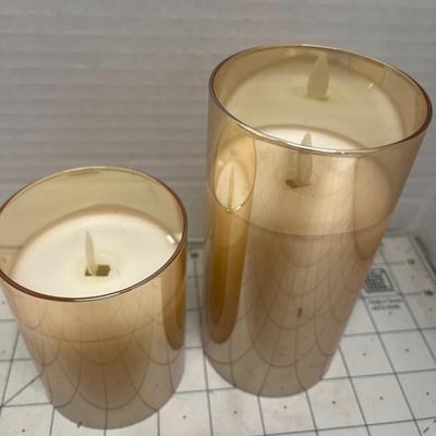 Set of 2 LED Wax Candle