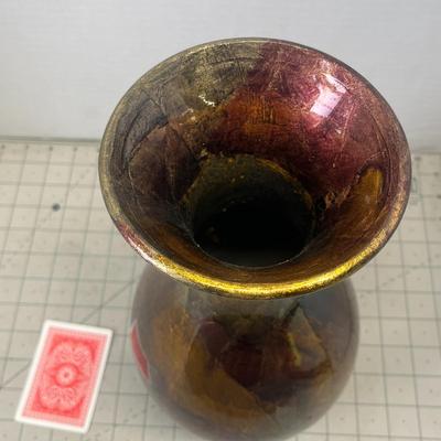 Beautiful Painted Glass Vase