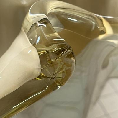 Large Murano Art Blown Glass Abstract Bowl Handmade in Italy.
