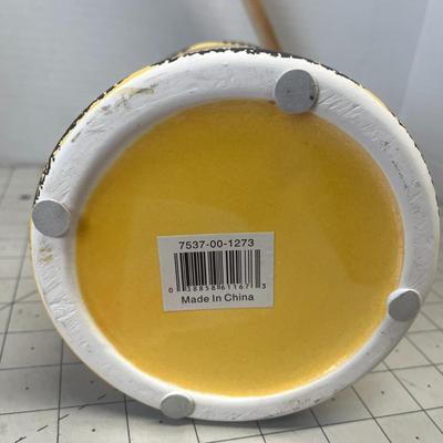 Ceramic Milk Can Yellow