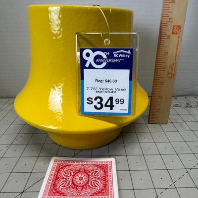 Sale Photo Thumbnail #830: Color: Yellow, Size: 7.75 inch