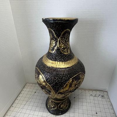 Antique-Style Embossed Decorative Vase