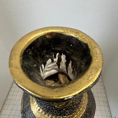 Antique-Style Embossed Decorative Vase