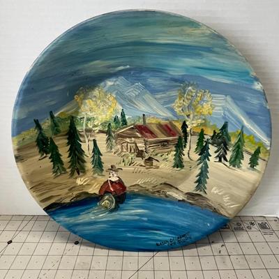 Hand Painted Tin Plate