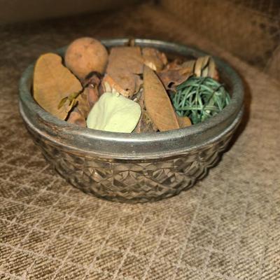 Silver trimmed bowl