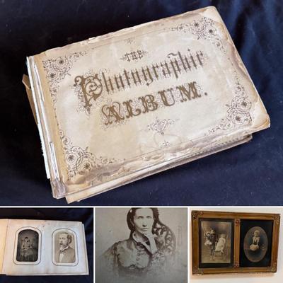 Antique Ornate Photo Album & Framed Photo’s (SR-DZ)
