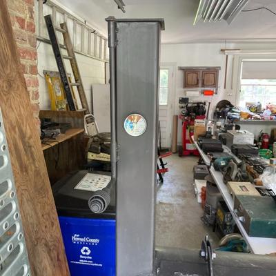 Custom Made Large Steel Offset Barrel Smoker on Wheels