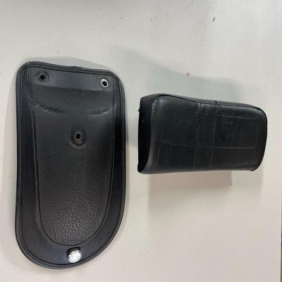 Harley-Davidson Motorcycle Black Leather Seat Components