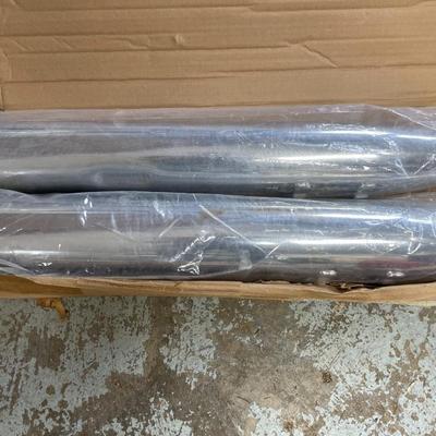 Two Chrome Exhaust Pipes 