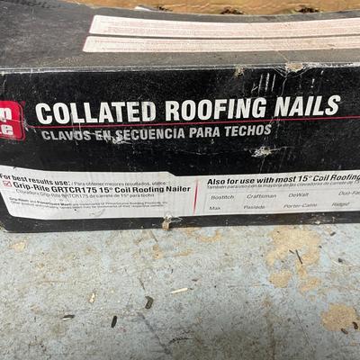 Boxes of Collated Nails and Roofing Nails