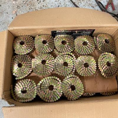 Boxes of Collated Nails and Roofing Nails