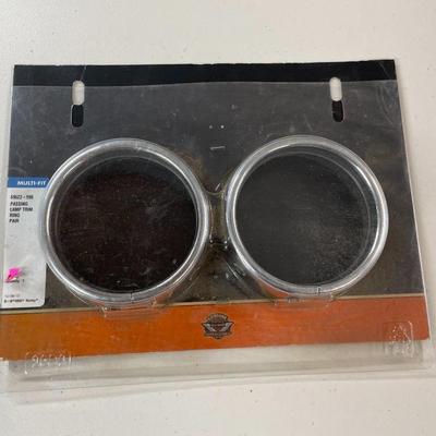 Harley-Davidson Passing Lamp Trim Ring Pair
