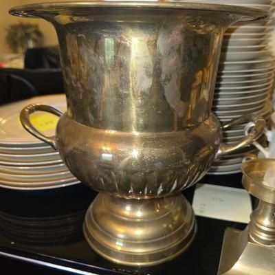 Brass spittoon