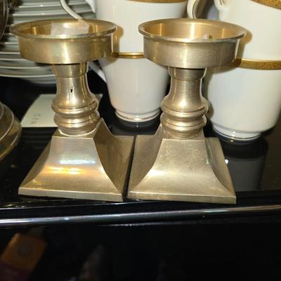 Brass candle holders