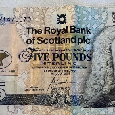 Jack Nicklaus Royal Bank of Scotland Five Pound Note (SR-DZ)