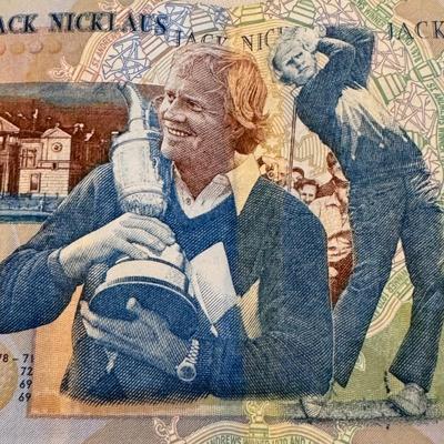 Jack Nicklaus Royal Bank of Scotland Five Pound Note (SR-DZ)