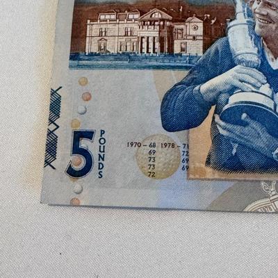 Jack Nicklaus Royal Bank of Scotland Five Pound Note (SR-DZ)