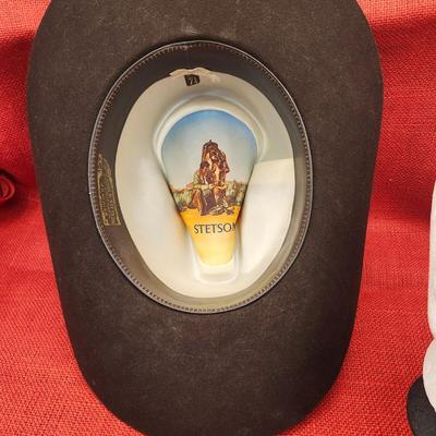 Sale Photo Thumbnail #417: 3 X Beaver John B Stetson Hat 
size 7 1/4  good condition